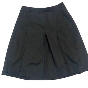 Girls Lands End black pleated skirt. Elastic waist band, girls size 12.